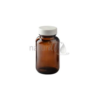 JARABERO CAPSULERO VIDRIO ÁMBAR 120 ML CON TAPA PLANA