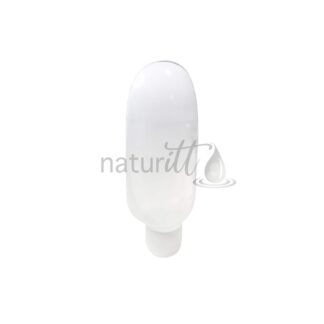 DEPRESIBLE TUBO INVERTIDO OVAL  NATURAL 110 ML TAPA DISC TOP BLANCO