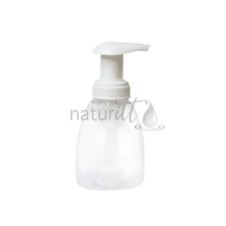 ESPUMERO PET CRISTAL OVALADO 250 ML BOMBA BLANCA