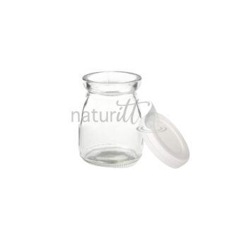 TARRO JARABERO MIELERO VIDRIO NATURAL 120 ML TAPA PLÁSTICO