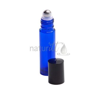 ROLL-ON VIDRIO INDUSTRIAL 10 ML AZUL TAPA NEGRO