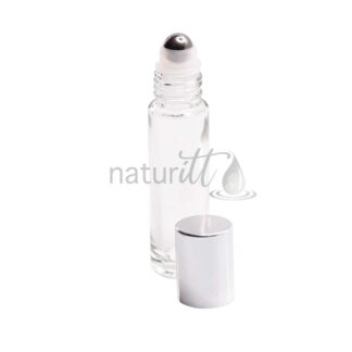 ROLL-ON INDUSTRIAL 10 ML NATURAL TAPA PLATA