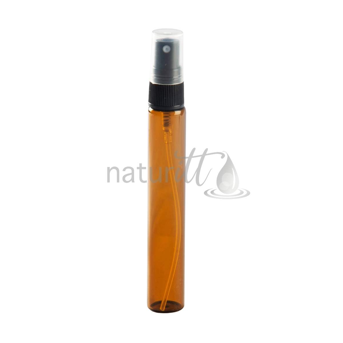 ATOMIZADOR PLUMA VIAL 10 ML VIDRIO AMBAR TAPA NAT