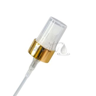 TAPA R18 ATOMIZADOR DE PLASTICO NATURAL/ORO C/T