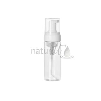 ESPUMERO PET CRISTAL CILINDRICO 160 ML BOMBA BLANCA