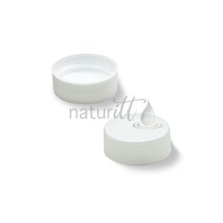 TAPA R24/400 PLANA PLASTICO BLANCO