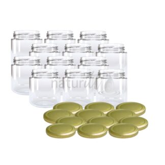 TARRO CONSERVA PIMIENTO 210 ML TAPA ORO 12 PK